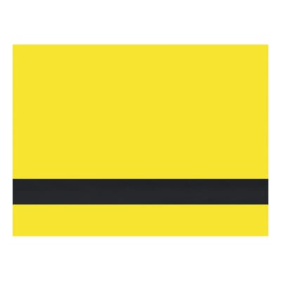 24" x 49" x 1/8" Yellow/Black Outdoor/Indoor Laser XT