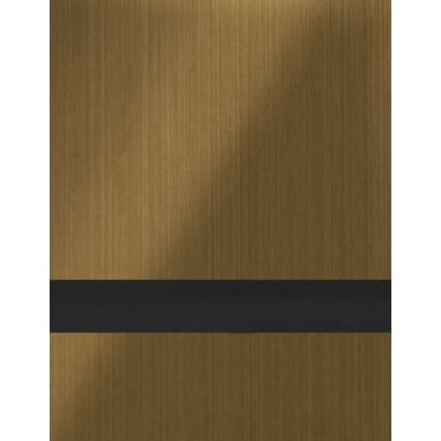 24" x 24" x 1/16" Brushed Medium Bronze/Black Duets Laser Indoor Plastic