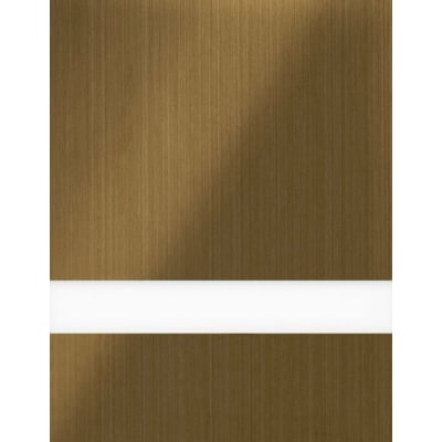 24" x 49" x 1/16" Brushed Medium Bronze/White Duets Laser Indoor Plastic
