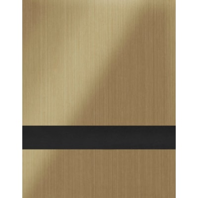 12" x 24" x 1/16" Brushed Bronze/Black Duets Laser Indoor Plastic