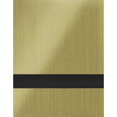24" x 49" x 1/16" Brushed Old Gold/Black Gemini Duets Laser XT Plastic