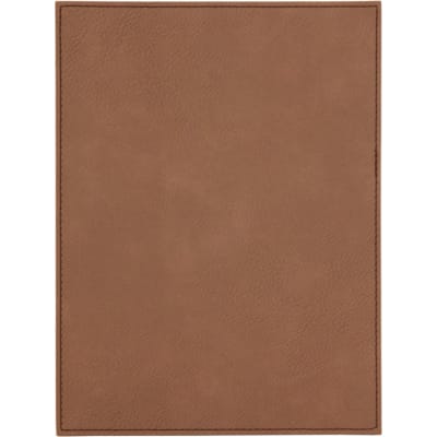 6" x 8" Dark Brown Leatherette Plaque Plate