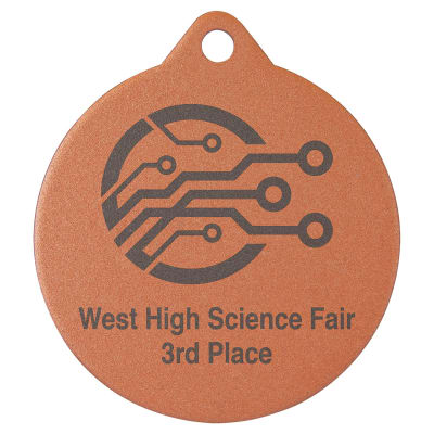 2 3/4" Laserable Bronze Medal