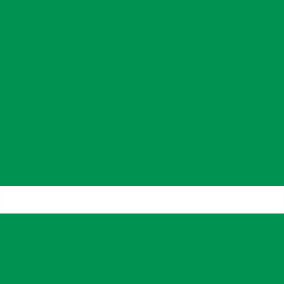 12 1/l6" x 24 1/4" x 1/16" Matte Bright Green/White Laserable Plastic