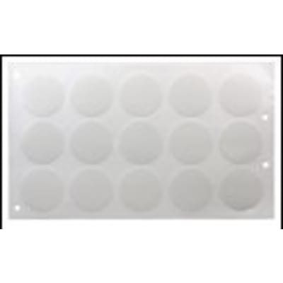 2" White Sublimatable Spectrum MATES Discs with Adhesive (15 Discs per Sheet)