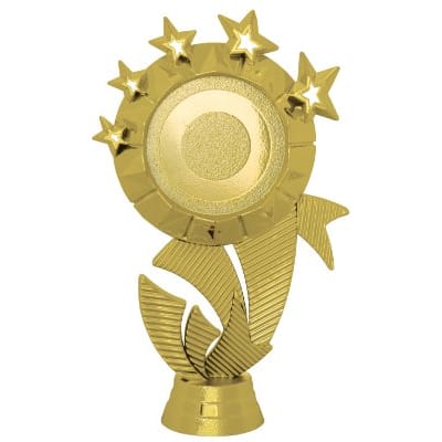6" Star Ribbon 2" Insert Holder Figure, Style PH48
