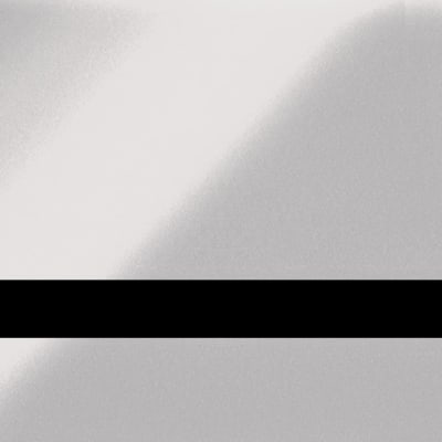 24 1/8" x 24 1/4" x 1/16" Mirrored Silver/Black Print Receptive Plastic