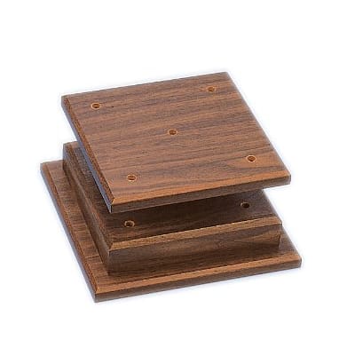 12" x 12" x 2 1/8" Cherry Finish 4-Post Set