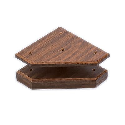 8" x 8" x 1 1/2" Cherry Finish 3-Post Set