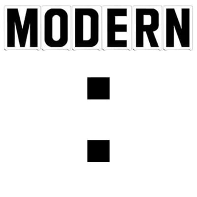 4"(H) Black Modern Font Colon Gemini Pronto Changeable Copy