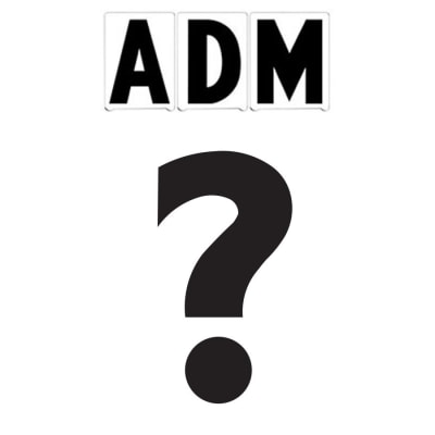 8"(H) Black ADM Font Question Mark Gemini Pronto Changeable Copy