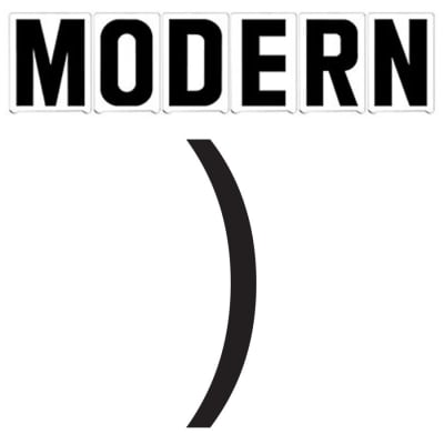 8"(H) Black Modern Font Right Parenthesis Gemini Pronto Changeable Copy