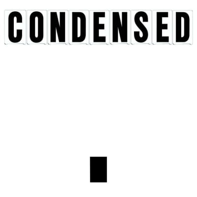 8" on 9"(H) Black Condensed Font Period Gemini Pronto Changeable Copy