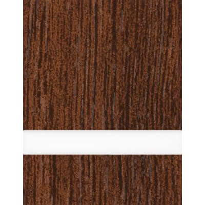 23 1/2" x 49" x 1/16" Walnut/White Matte Duets Rotary Indoor Plastic
