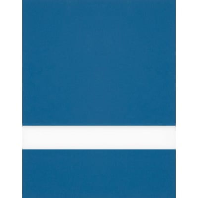24" x 24" x 1/16" Blue/White Matte Duets Rotary Indoor Plastic