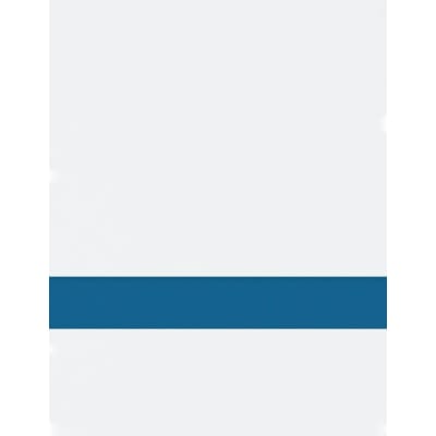 24" x 24" x 1/16" White/Blue Matte Duets Rotary Indoor Plastic