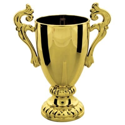 4" Gold Plastic Cup, Style RP81174