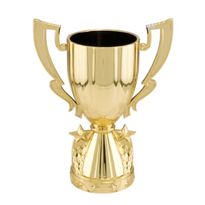 5" Gold Plastic Cup with Stars