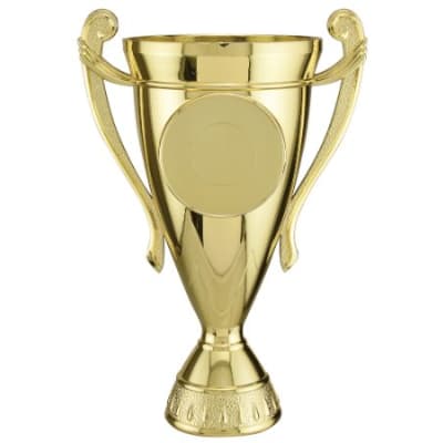 7 1/2" Gold Plastic Cup with 2" Insert Holder