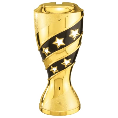 5" Gold/Black 5-Open Stars Riser