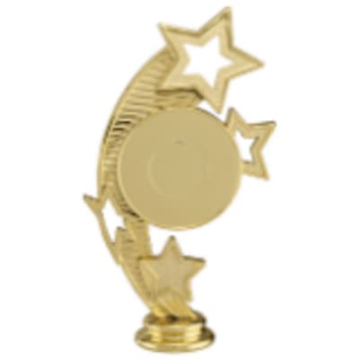6" Curved Star 2" Insert Holder Figure
