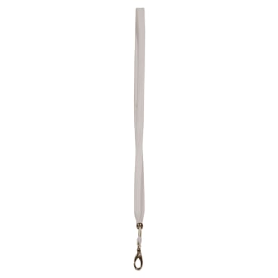 3/8" x 36" White Lanyard with Hook and Adjustable Ball