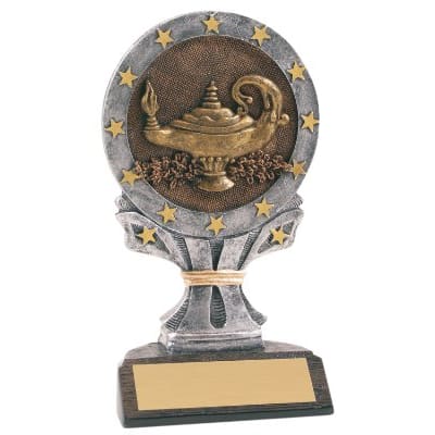 6 1/4" Lamp of Knowledge All Star Resin
