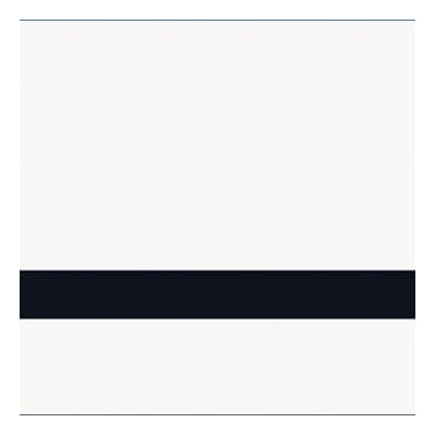 24" x 24" x 1/16" Matte White/Black Gemini Duets Selects