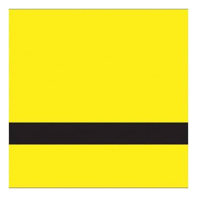 24" x 24" x 1/16" Matte Yellow/Black Gemini Duets Selects