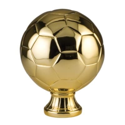 5 1/2" Gold Soccer Ball Resin