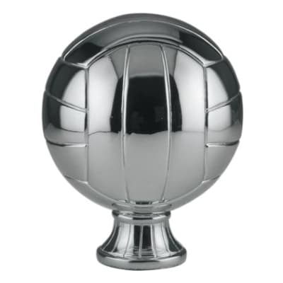 5 1/2" Silver Volleyball Resin