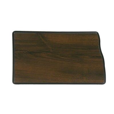 8" x 12" Walnut Finish Black Edge North Dakota State Plaque