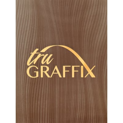 12" x 24" x .018" Gray Wave Tru Graffix Brass Plated Steel