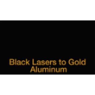 12" x 24" x .020" Black/Gold Ultra Laser Aluminum