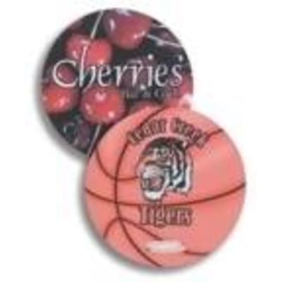 4" Gloss Unisub FRP Sublimatable Round 2-Sided Bag Tag