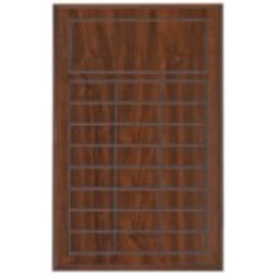 11 3/4" x 18 3/4" Value Cherry Finish Blank Perpetual Plaque for 24 Plates