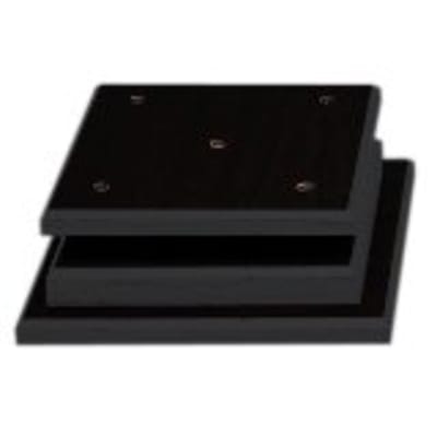9" x 9" x 1 3/4" Value Matte Black Finish Economy 4-Post Set