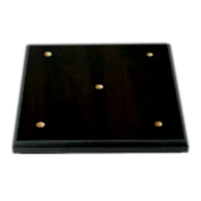 7 1/4" x 7 1/4" x 5/8" Value Matte Black Finish Slant Front 4-Post Lid Only