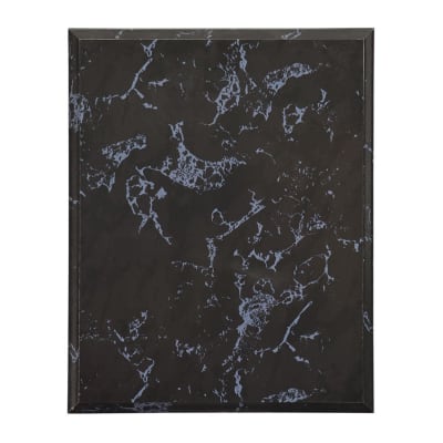 9" x 12" Value Black Marble Finish Plaque