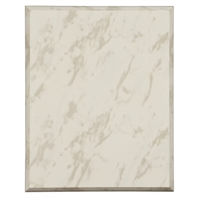 7" x 9" Value White Marble Finish Plaque