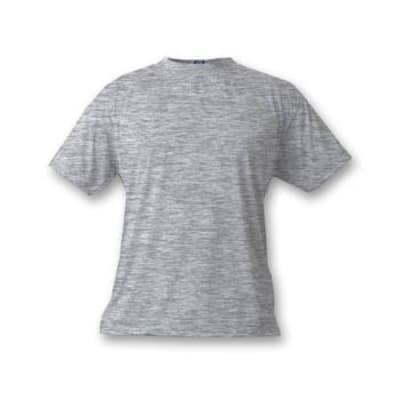 Youth Medium Ash Heather Short Sleeve Basic T-Shirt