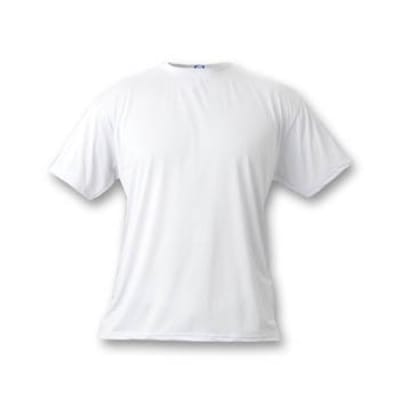 Youth Large White Short Sleeve Basic T-Shirt