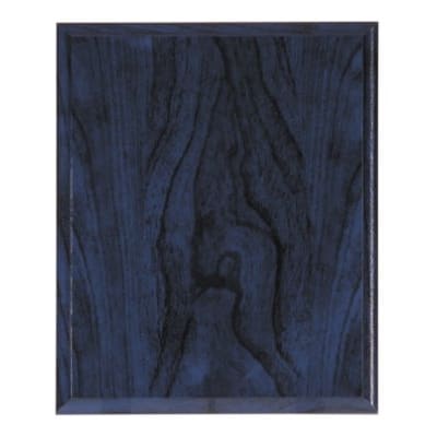 9" x 12" Blue Woodgrain Plaque
