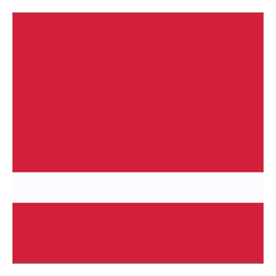 24" x 49" x 1/16" Red/White Duets Ultimates