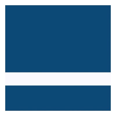 24" x 49" x 1/8" Blue/White Duets Ultimates