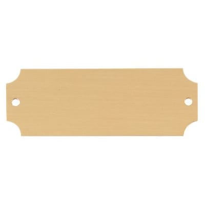 2 1/2" x 7/8" Satin Gold Brass Perpetual Plate