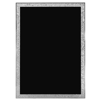 6" x 8" Black Aluminum Florentine Border Designer Plaque Plate