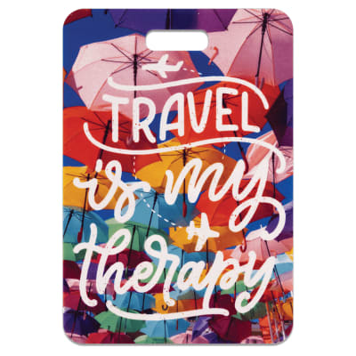 2 3/4" x 4" Sublimatable Luggage Tag