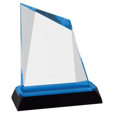 5 3/4" Blue Peak Diamond Corner Base Impress Acrylic