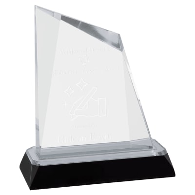 5 3/4" Silver Peak Diamond Corner Base Impress Acrylic